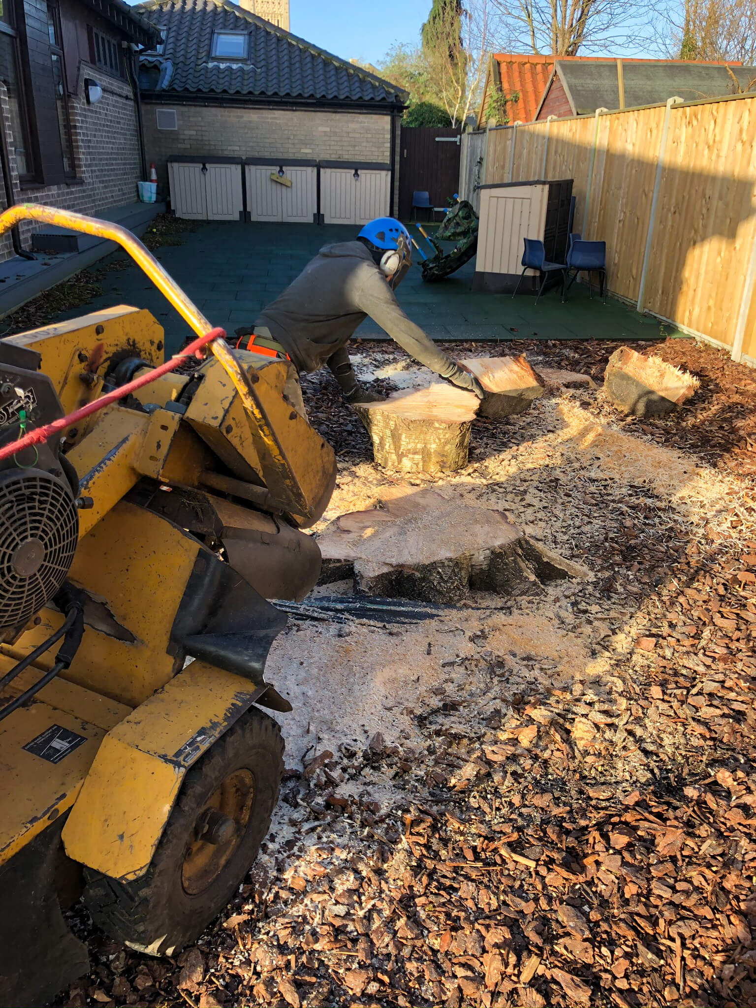 Garden being dug up